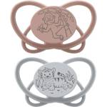 NIP Бебешка залъгалка NIP Green - My Butterfly, 5-18 м, 2 броя, маймунка/тигър (4000821426832) - baby