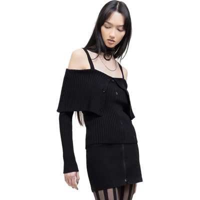 KILLSTAR дамски пуловер KILLSTAR - Shadow Empress - Черен - KSRA011851