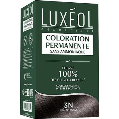 Luxéol Трайна боя за коса (без амоняк) 3N Тъмно кестеняво 1 бр. | Luxéol (337727 NTRV)