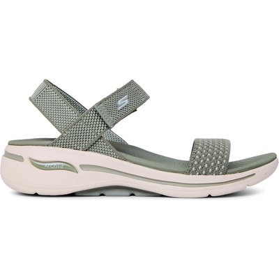 Skechers Дамски сандали Skechers Go Walk Arch Fit Sandal Flat Sandals Womens - Olive