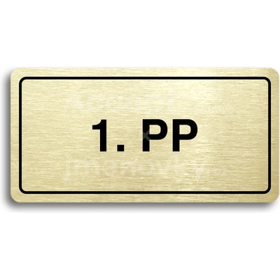 ACCEPT Piktogram 1. PP - zlatá tabulka - černý tisk