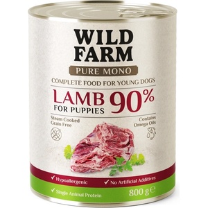 WILD FARM PURE MONO Lamb Puppy 800 г - монопротеинова храна за кученца