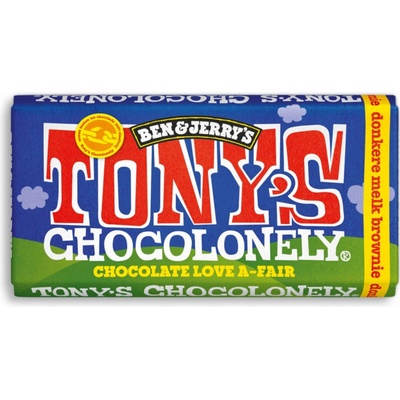 Tony’s Chocolonely Mléčná hořká čokoláda brownies Ben&Jerrys 180 g