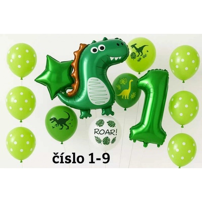 Balonky.cz Balónek dinosaurus srdce