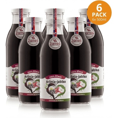 Zamio BIO Arónia & Jablko 100% šťava 6 x 500 ml