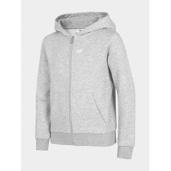 4F Detská mikina šedá