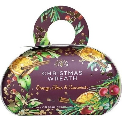 The English Soap Company vánoční tuhé mýdlo christmas wreath 260 g