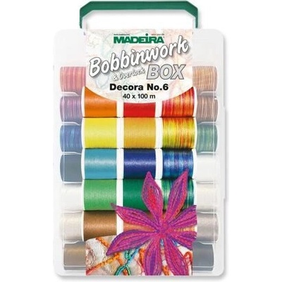 Vyšívací nitě Madeira Bobbinwork box (40x100m)