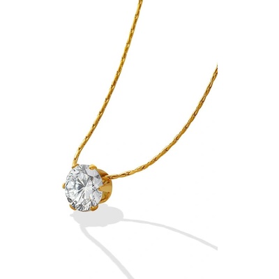 Ornamenti Pozlacený flash zirconia gold ORT300012