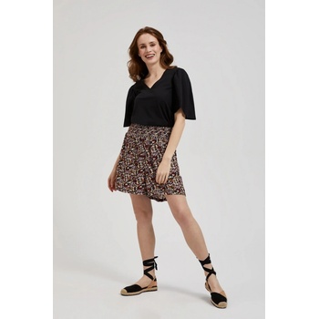 Moodo Dámské šortky s květinovém vzorem černá