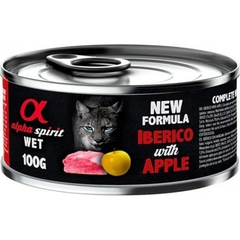 Alpha Spirit Complete wet cat food - Свинско с Ябълки консерва за котки с 93% месо и 4% плодове - 100 гр 6004009