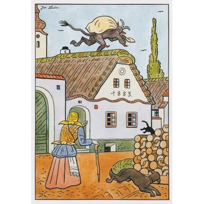 Pohlednice J. Lada - Nezbedné pohádky