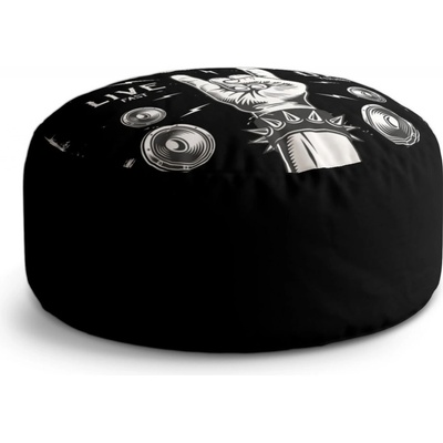 Sablio Taburet Circle ACDC Live fast, die young: 40x50 cm