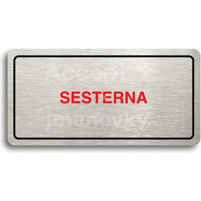 ACCEPT Piktogram SESTERNA - stříbrná tabulka - barevný tisk