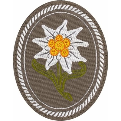 CLAWGEAR Nášivka alpská protěž kulatá Edelweiss