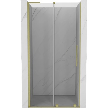 Mexen Velar L плъзгащи се врати за душ 110 см, прозрачни, златна четка - 871-110-003-01-55 (871-110-003-01-55)