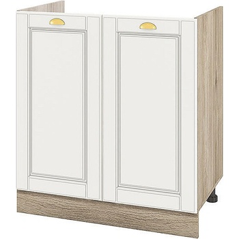 ИРИМ Долен кухненски шкаф за бордова мивка Сити АРФ-Бяло мат-09-30 80 см