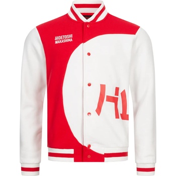 Hidetoshi wakashima Мъжко яке HIDETOSHI WAKASHIMA Asakusa Men Varsity Jacket red/white