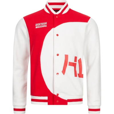 Hidetoshi wakashima Мъжко яке HIDETOSHI WAKASHIMA Asakusa Men Varsity Jacket red/white