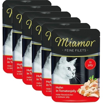 Miamor Капсула Miamor Feine Filets пиле и домати в желе 6 x 100 г