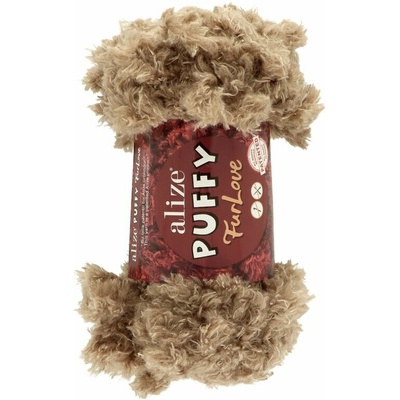 Alize Puffy Furlove 530 svetlo hnedá