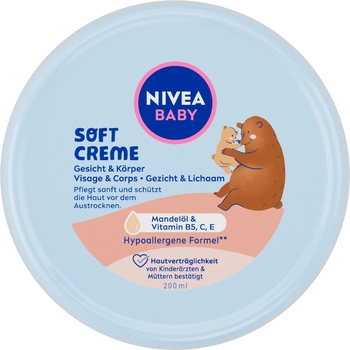 Nivea Baby Нежен бебешки крем Крем за тяло унисекс 200ml