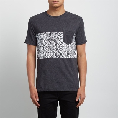 VOLCOM dětské triko Lofi Hth Ss Heather Black HBK
