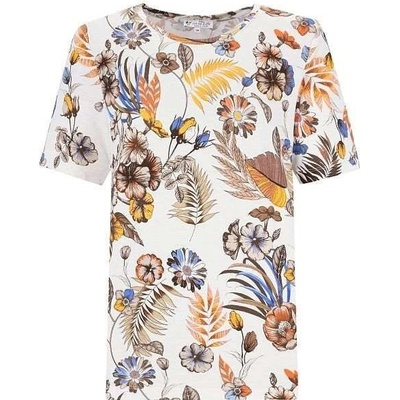 HAJO 19758 342 D Shirt AOP RH 1/2 ARM 342 papaya