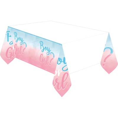 Amscan Хартиена покривка, Момче или момиче? 120 х 180 см