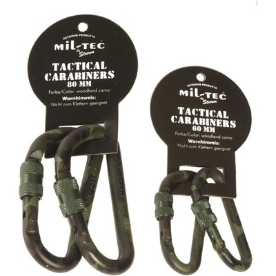 Mil-Tec Karabina šroubovací 80 mm woodland pár