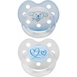 Baby-Nova Силиконови залъгалки Baby Nova - Размер 1, сърце и куче, 2 броя (28220) - baby