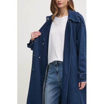 IVY & OAK Дънково палто Ivy Oak в тъмносиньо преходен модел с двуредно закопчаване IO111144 (IO111144)