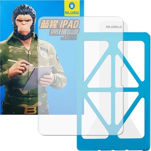 Blueo Калъф за iPad Air 13 (2024) - HD закалено стъкло с апликатор Pro - Прозрачен