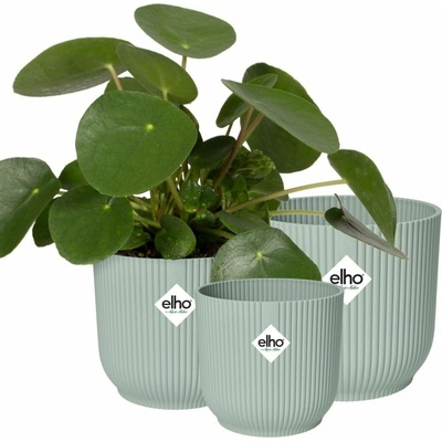elho Sada kvetináčov vibes fold round, sorbet green 14 cm, 16 cm, 18 cm - 1 sada