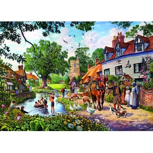Bluebird Puzzle - Puzzle Steve Crisp: A Village in Summer 1000 - 1 000 piese