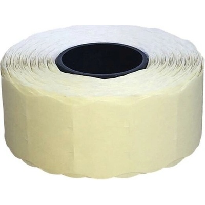 Etikety CONTACT 26x12 biele oblé