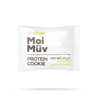 GymBeam MoiMüv Protein Cookie - GymBeam 75 g lemon and white chocolate