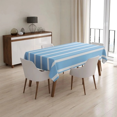 Sablio Obrus Modro-biele pruhy 130x170 cm
