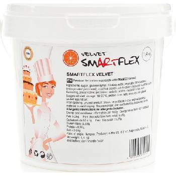 Smartflex 1329 velvet pomeranč Potahovací hmota 1,4 kg