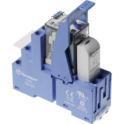 Finder 58.33.9.024.5050 reléový modul, 24 V/DC, 10 A, 3 prepínacie , Tray, 1 ks