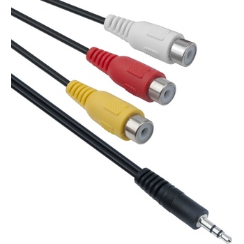 DeTech Аудио кабел DeTech 3.5 - 3RCA F, 25см - 18216 (18216)