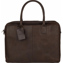 BURKELY Kožená pracovní taška na notebook 15,6" Taylor Worker 9007979.22.20 hnědá