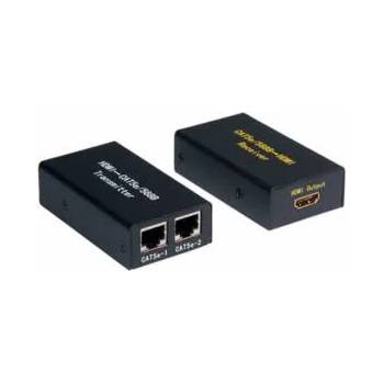 Roline Удължител VALUE 14.99. 3460 : : HDMI, 2 x RJ-45, Cat. 5 25, До 25 м, 1080p, Черен, 14.99. 3460