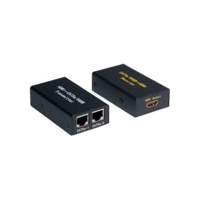 Roline Удължител VALUE 14.99. 3460 : : HDMI, 2 x RJ-45, Cat. 5 25, До 25 м, 1080p, Черен, 14.99. 3460