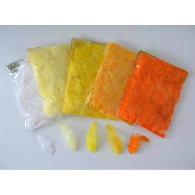 Peříčka mix barev bal. 10g ČERNÉ