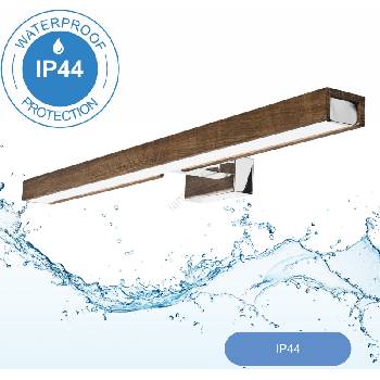 Brilagi Brilagi-LED Лампа за огледало в баня WOODY MIRROR LED/12W/230V IP44 дъб/хром (BG0892)