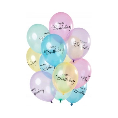 ALBI Balónky latexové Happy Birthday pastelové