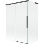 Mexen Rox L 2-крилен плъзгащ параван за вана 120 + 70 x 150 см, прозрачен, четка в (8C9L-120-070-66-00)