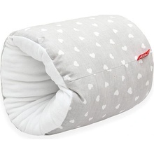 SCAMP Vankúš na dojčenie na ruku Little Heart White Grey