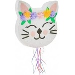 GoDan Piniata Kitten with flowers 33x35x7, 5cm